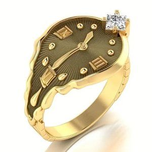 Golden Watch Ring